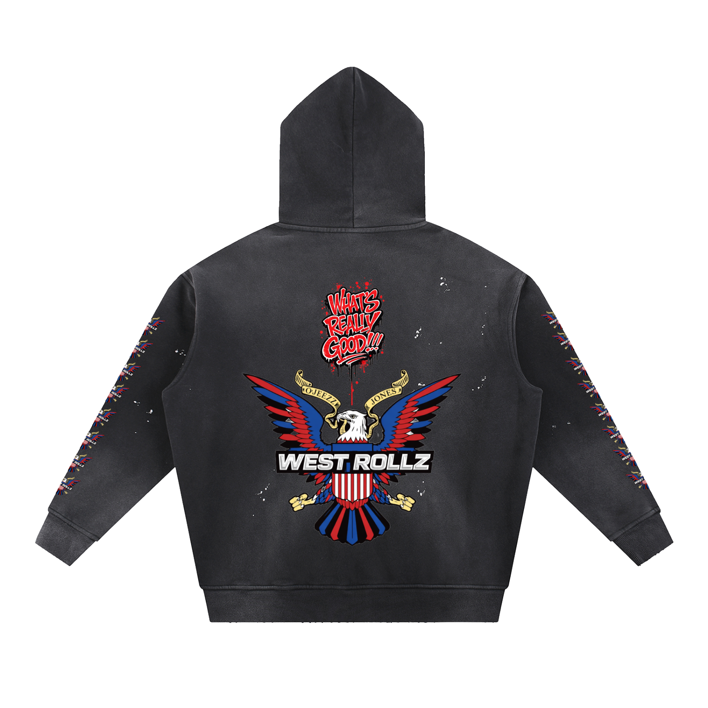WEST ROLLZ X VINTAGE DIP-ROLLZ HOODIE