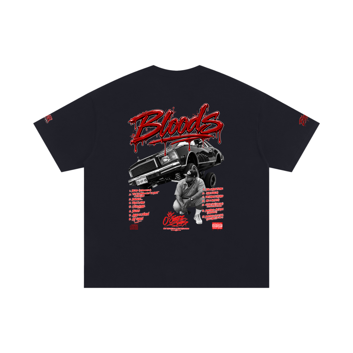 WEST ROLLZ x BLOODS PT.2 x O’JEEZZ MERCH T-SHIRT