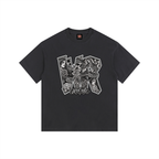 WEST ROLLZ X TATTOO WR X Vintage Washed Oversized Cotton T-Shirt