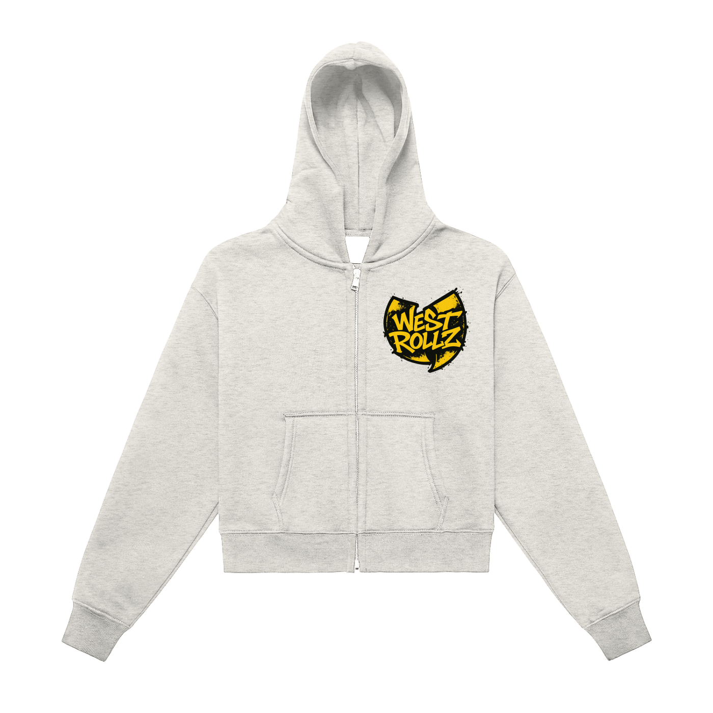 WEST ROLLZ X KILLA BEES WOMEN CROP HOODIE