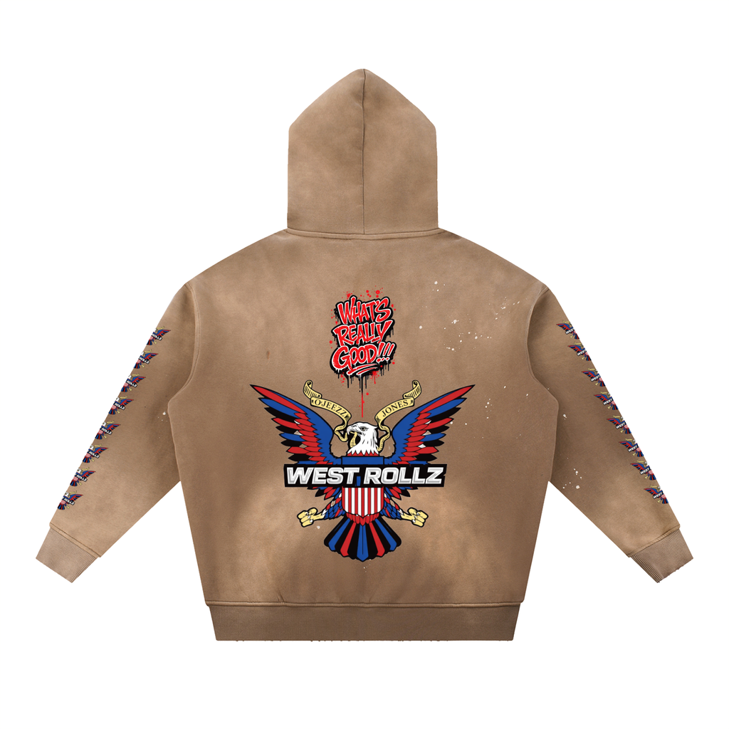 WEST ROLLZ X VINTAGE DIP-ROLLZ HOODIE