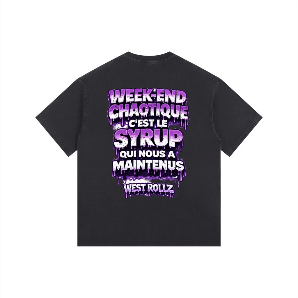 WEST ROLLZ X JAMAIS SANS MON SYRUP & MA DOUBLE CUP T-SHIRT