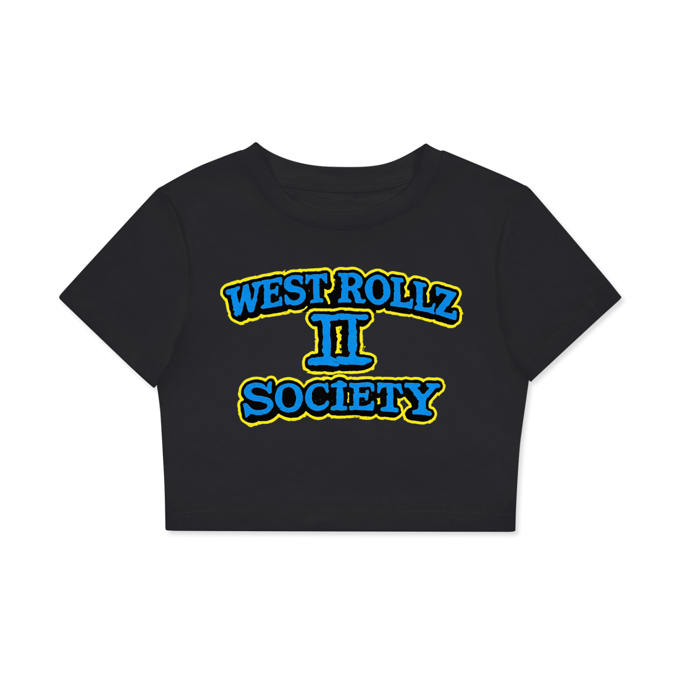 WEST ROLLZ X WEST ROLLZ II SOCIETY CROP WOMEN T-SHIRT