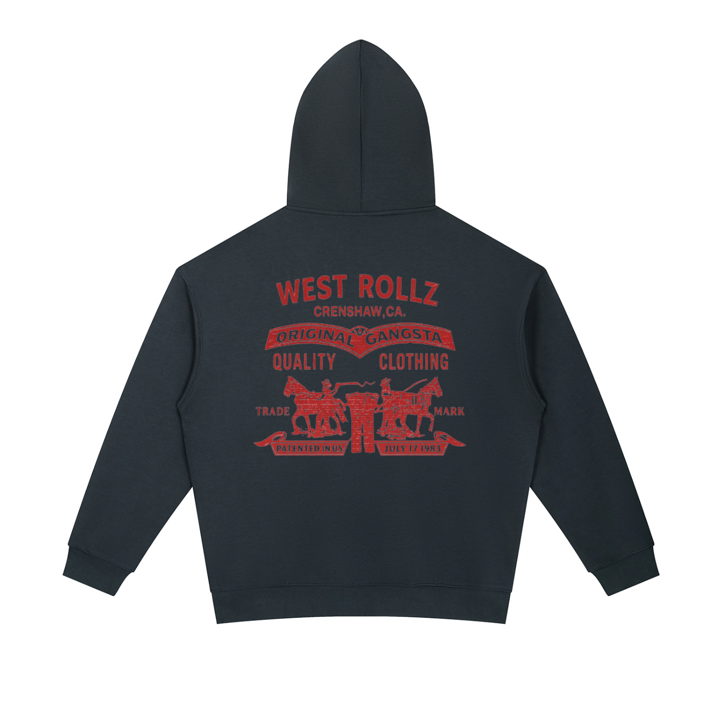 WEST ROLLZ X ROLLZ STRAUSZ X Essential Heavyweight Hoodie