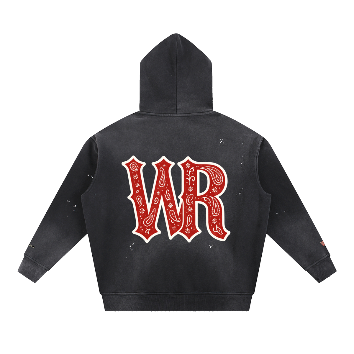 WEST ROLLZ X L’ORIGINAL WR X Vintage Washed Frayed Fleece Hoodie