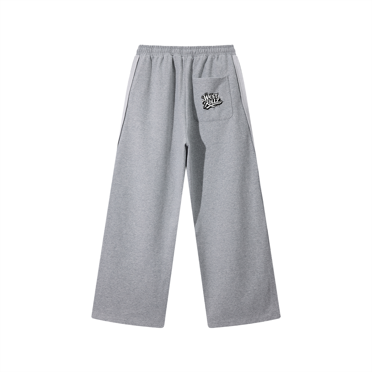 WEST ROLLZ X Contrast Tape Straight-Leg Sweat PANTS