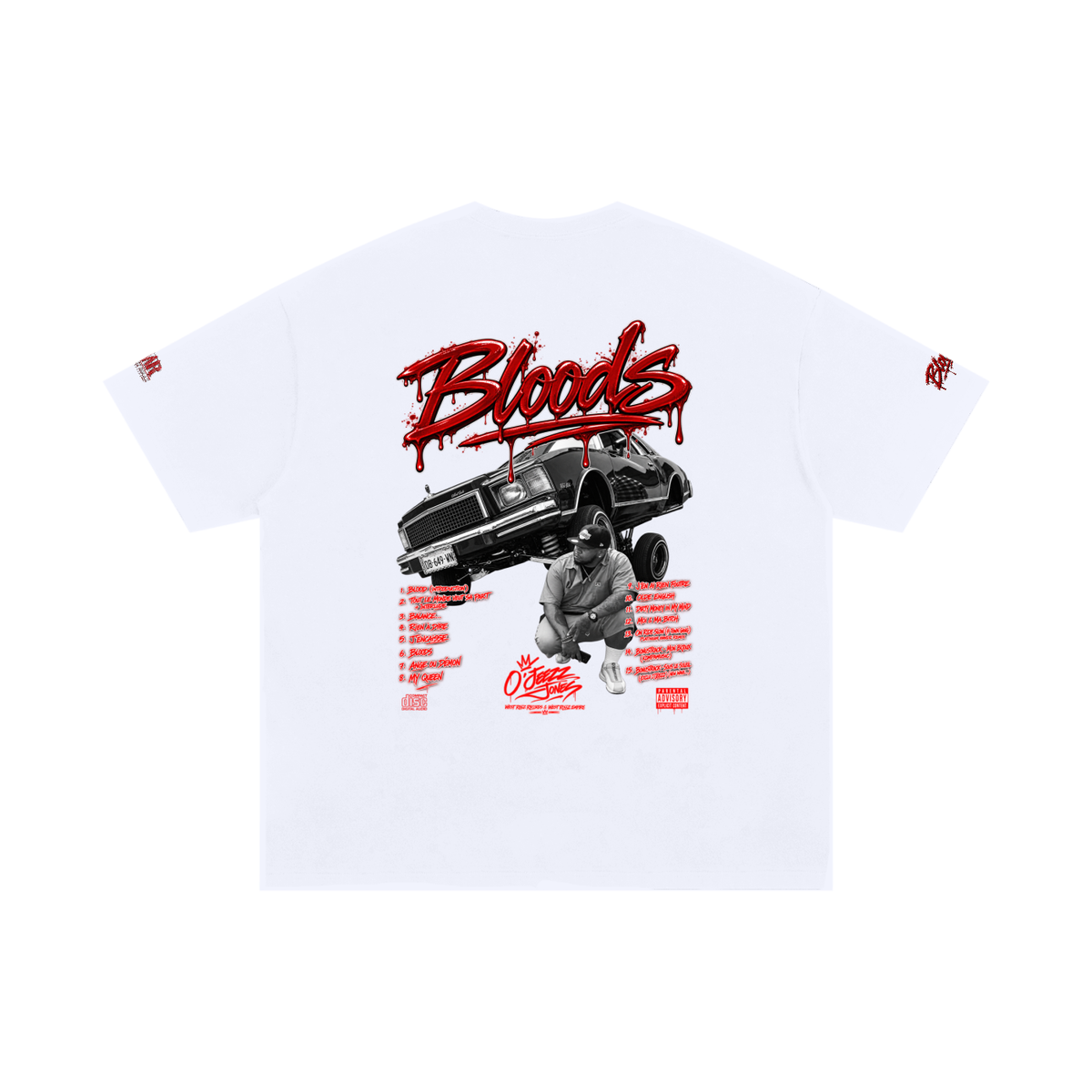 WEST ROLLZ x BLOODS PT.2 x O’JEEZZ MERCH T-SHIRT