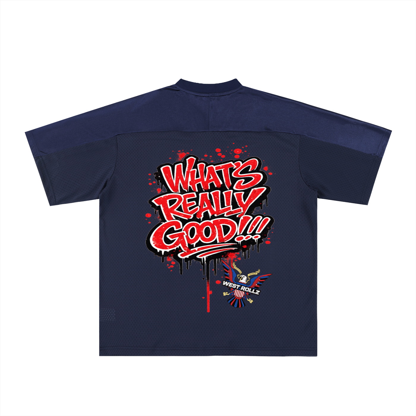 WEST ROLLZ X DIP-ROLLZ FOOTBALL JERSEY T-SHIRT