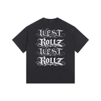 WEST ROLLZ X TATTOO WR X Vintage Washed Oversized Cotton T-Shirt