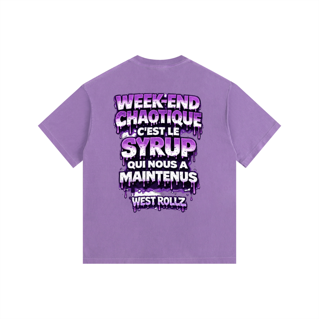WEST ROLLZ X JAMAIS SANS MON SYRUP & MA DOUBLE CUP T-SHIRT