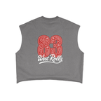 WEST ROLLZ X French Terry Boxy Tank Top T-SHIRT