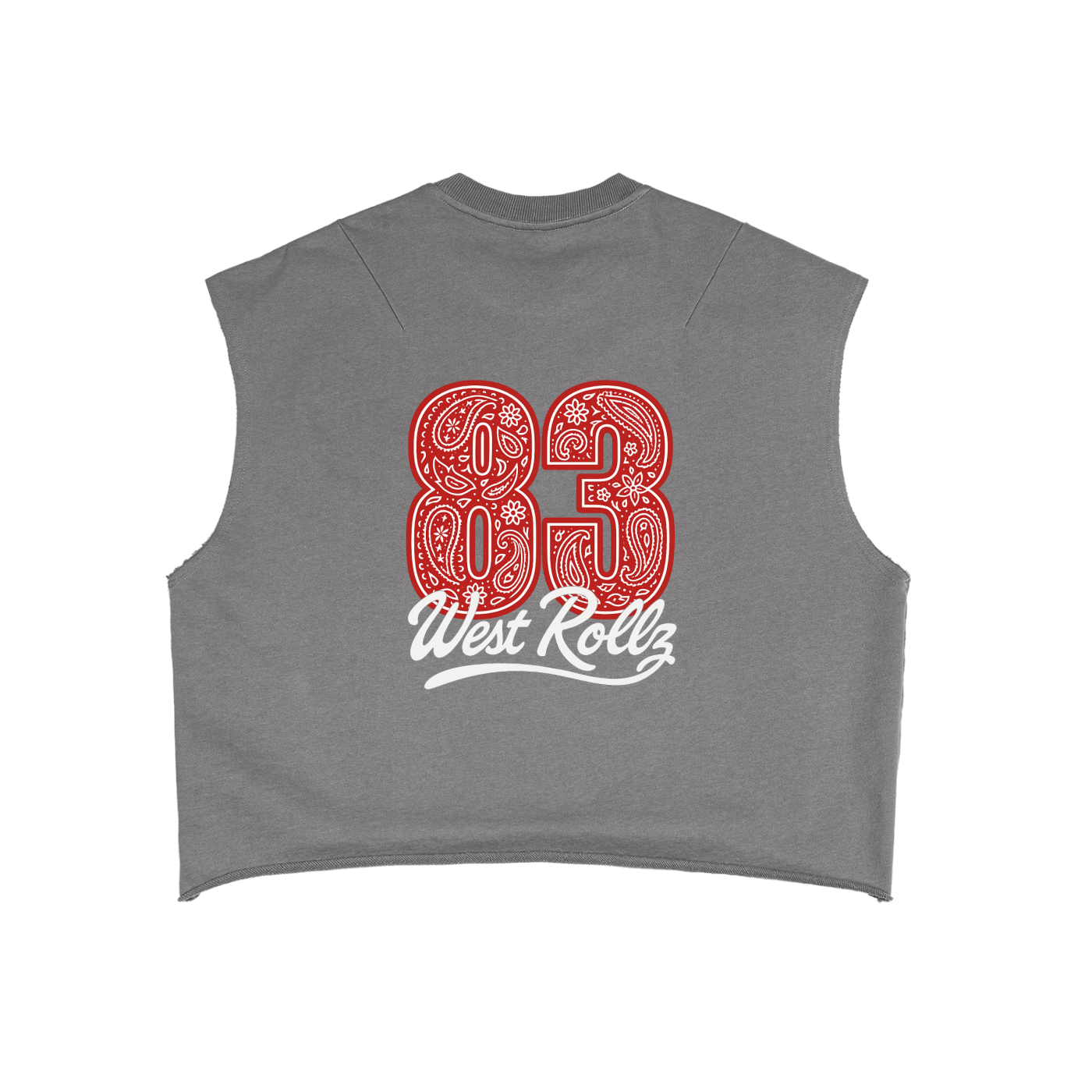 WEST ROLLZ X French Terry Boxy Tank Top T-SHIRT