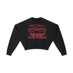 WEST ROLLZ X ROLLZ STRAUSZ Vintage Washed Cropped Sweatshirt HOODIE