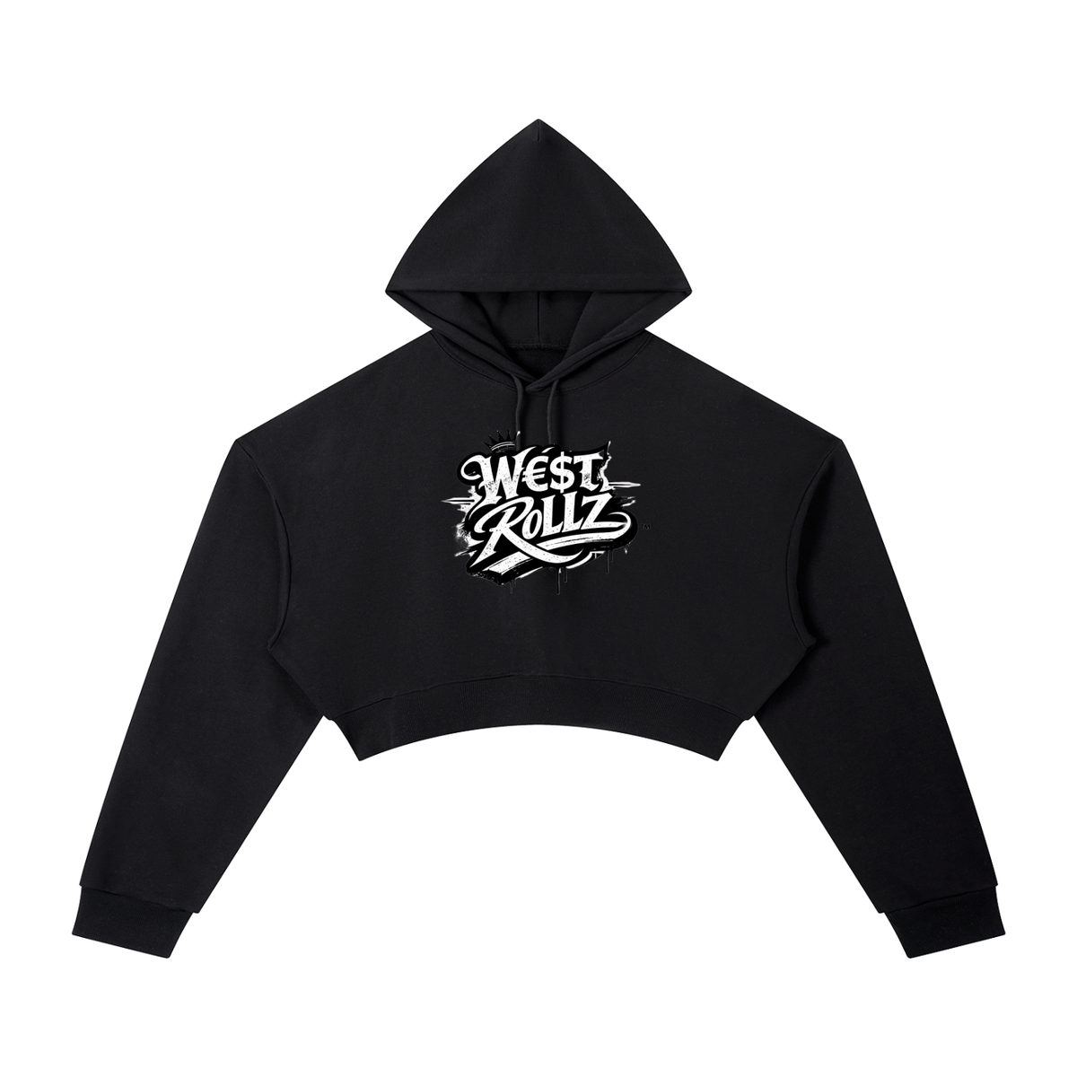 WEST ROLLZ X Essential Cropped WOMEN Hoodie