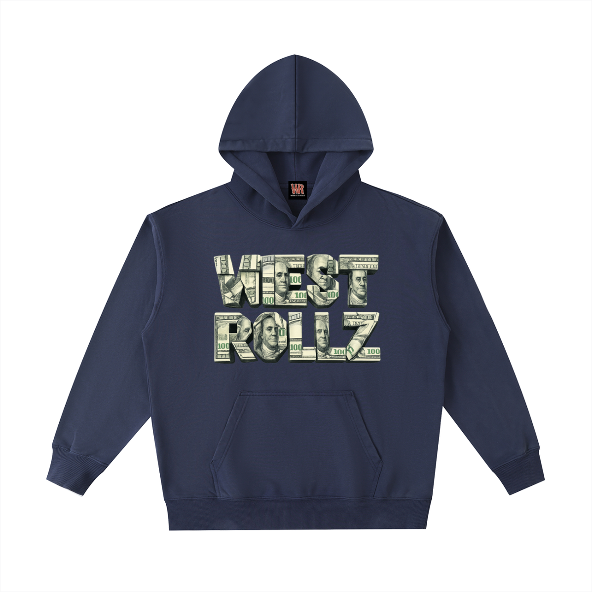 WEST ROLLZ X MONEY MAKER X Vintage Washed Heavyweight Hoodie