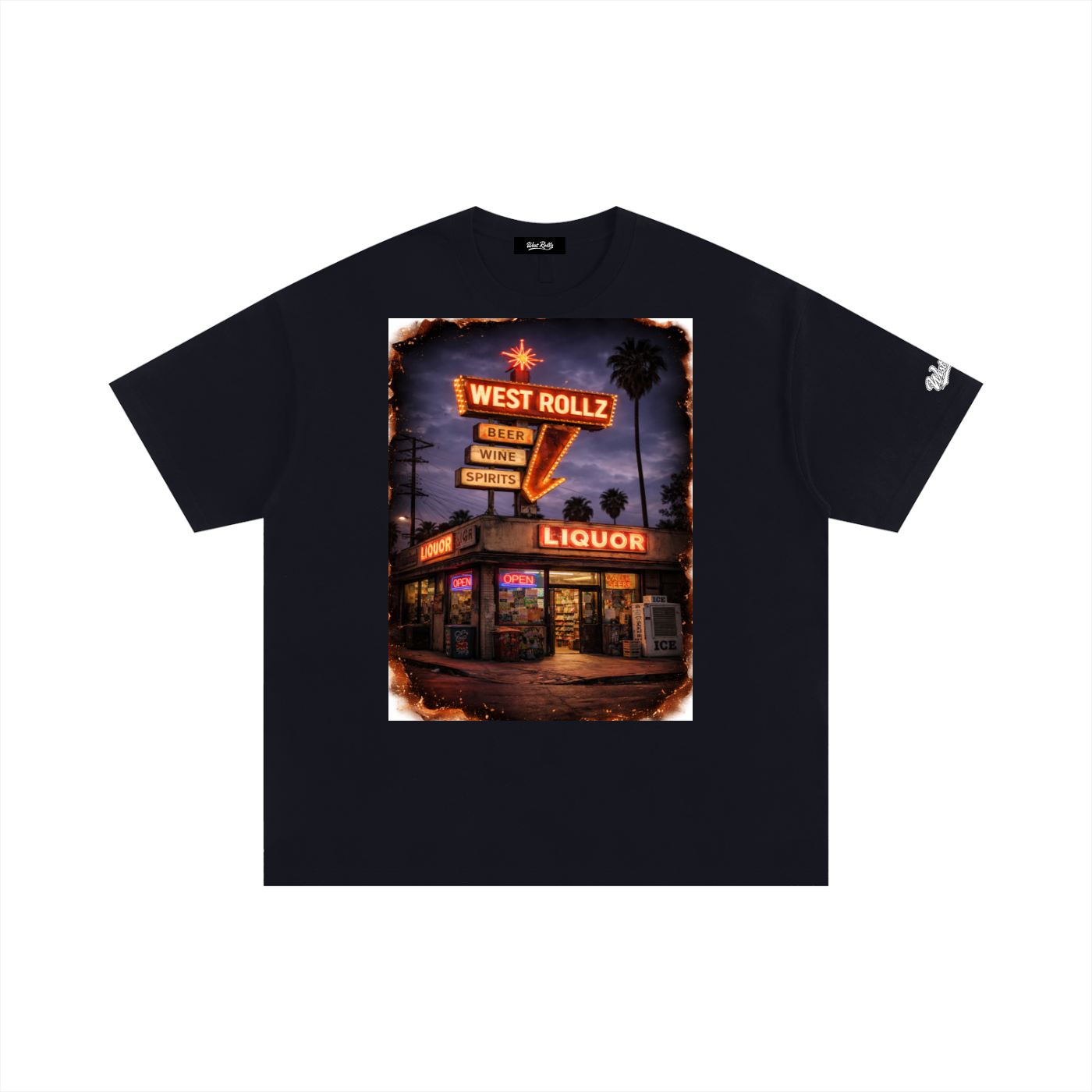 WEST ROLLZ X LIQUORS STORE T-SHIRT