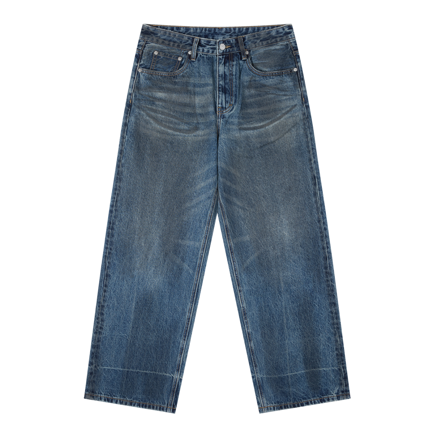 WEST ROLLZ X ROLLZ STRAUSZ X Vintage Wash Baggy X WR DENIM JEANS