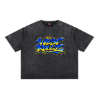 WEST ROLLZ X MÉMORIAL IDOLE X Mineral Wash Boxy Cotton T-Shirt
