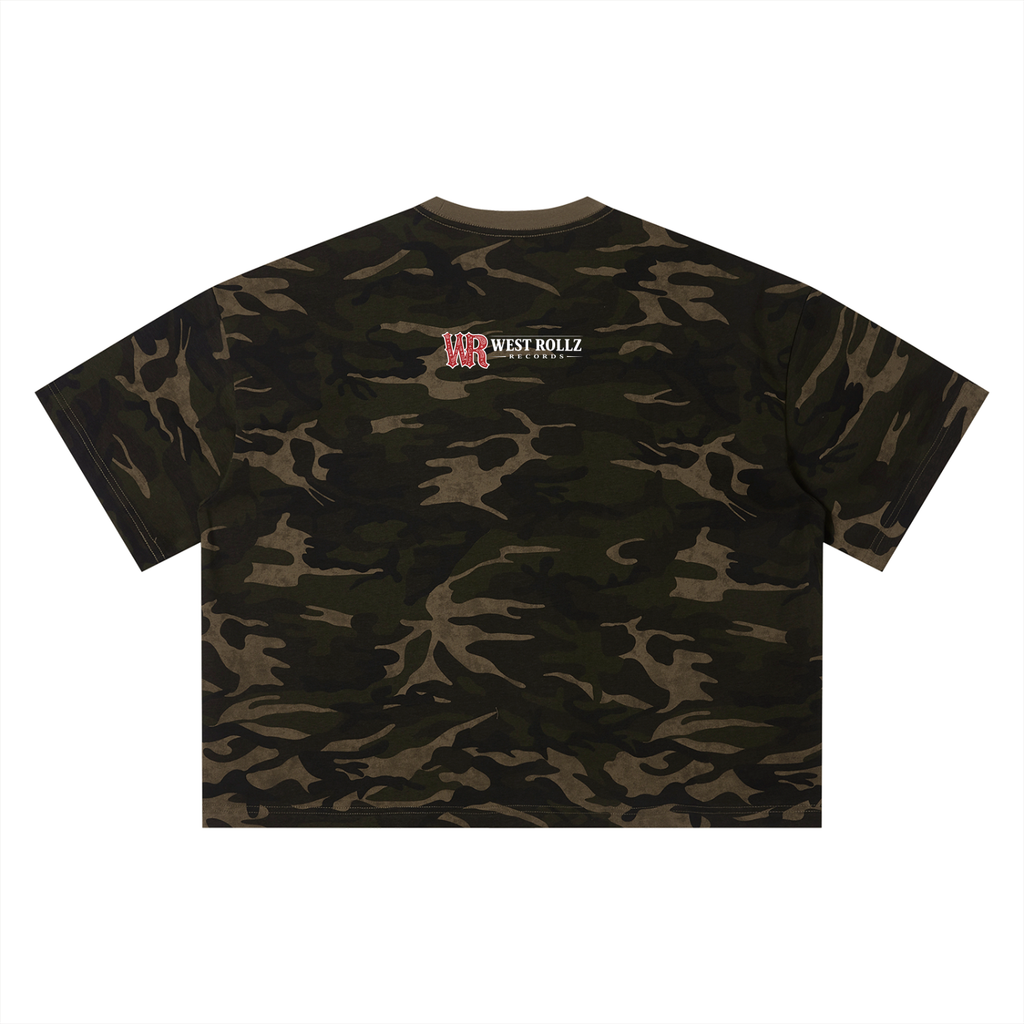 WEST ROLLZ X WEST ROLLZ RECORDS X Camo Boxy T-SHIRT