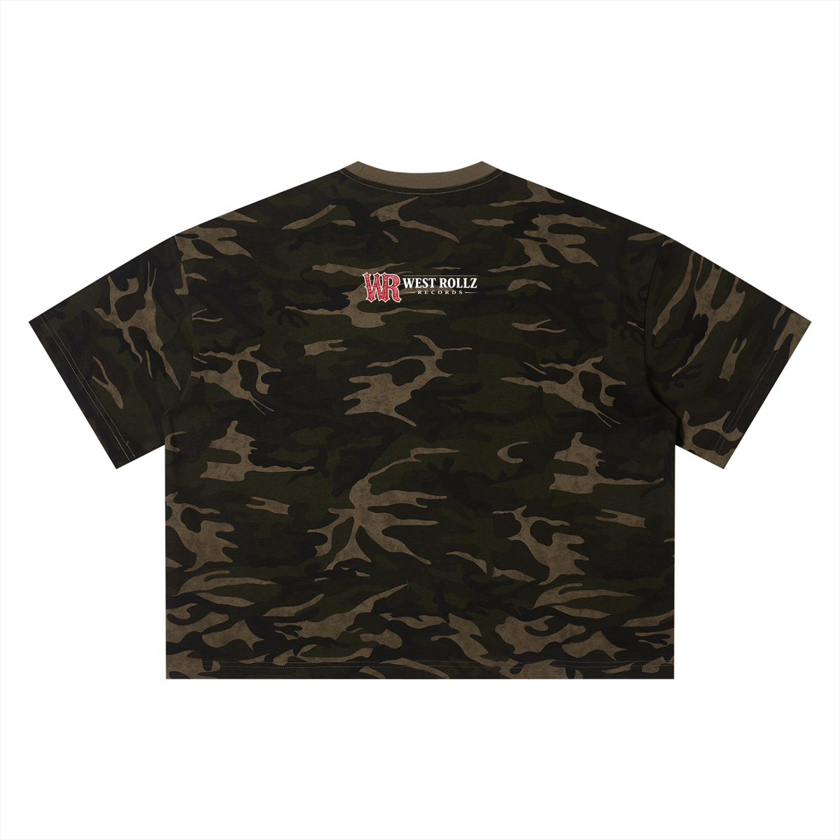 WEST ROLLZ X WEST ROLLZ RECORDS X Camo Boxy T-SHIRT