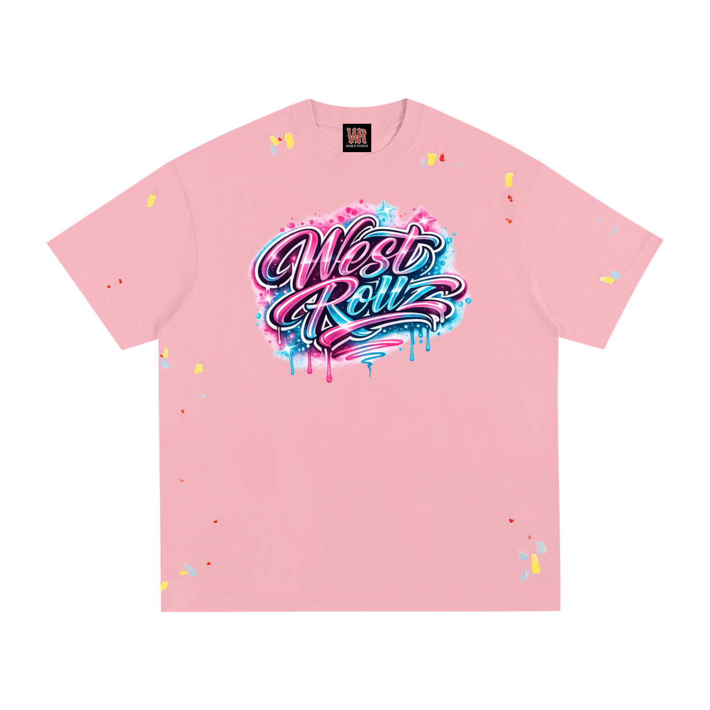 WEST ROLLZ X Paint Splatter T-SHIRT