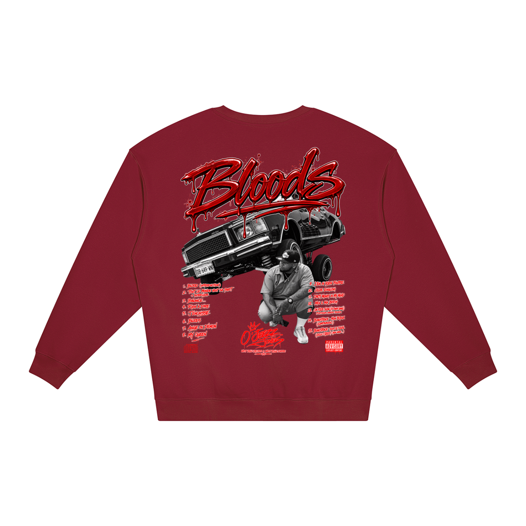 WEST ROLLZ x BLOODS PART.2 x O’JEEZZ MERCH HOODIE