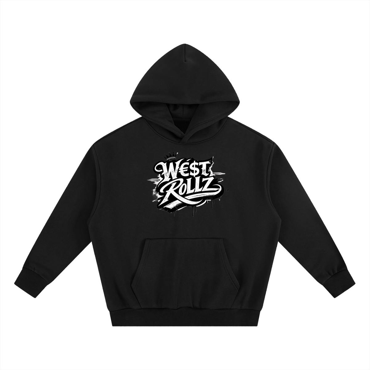 WEST ROLLZ X Essential Heavyweight Boxy Fleece Hoodie
