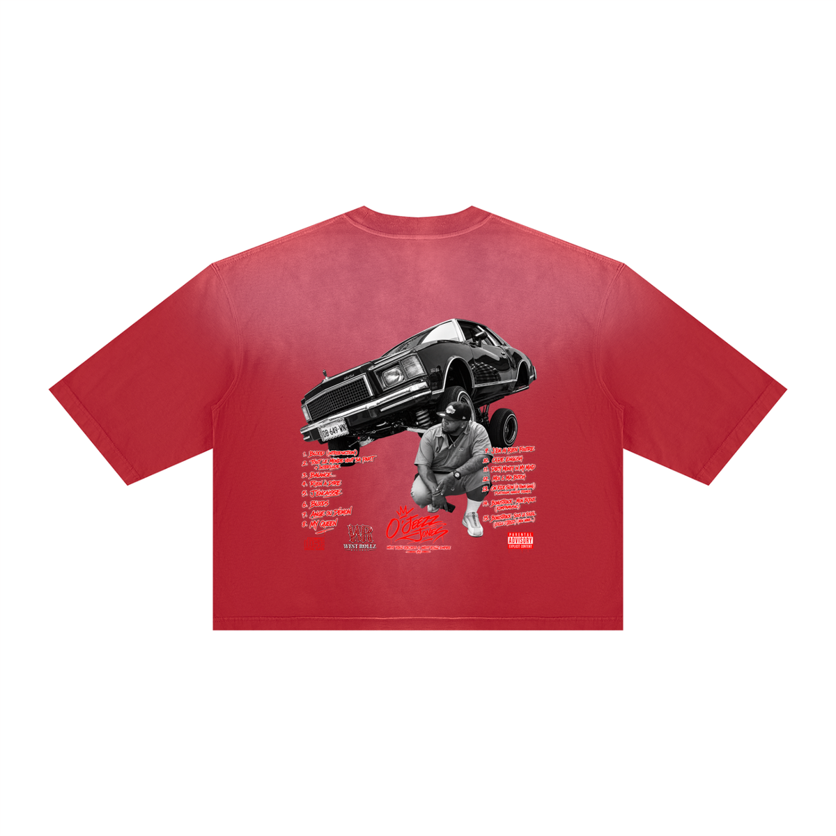 WEST ROLLZ X BLOODS x O’JEEZZ BOXY T-SHIRT
