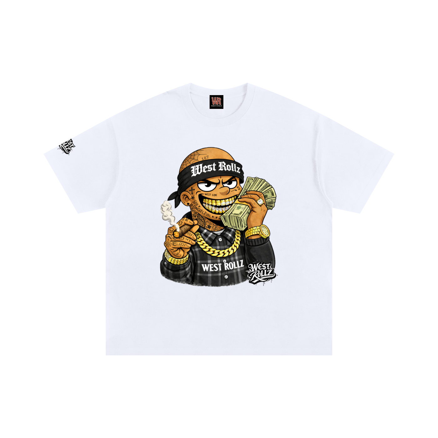 WEST ROLLZ X SORRY! MONEY ON THE LINE T-SHIRT