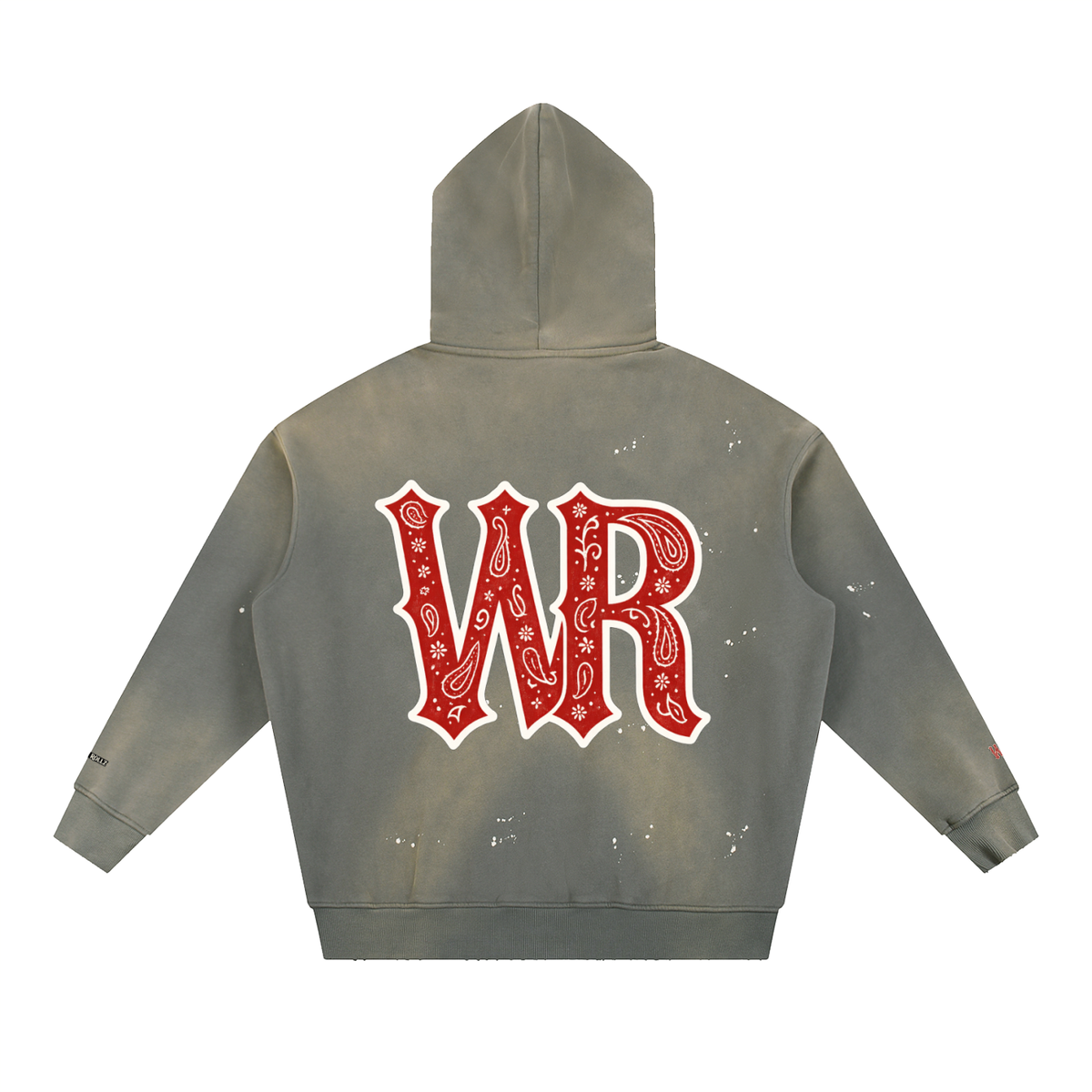 WEST ROLLZ X L’ORIGINAL WR X Vintage Washed Frayed Fleece Hoodie