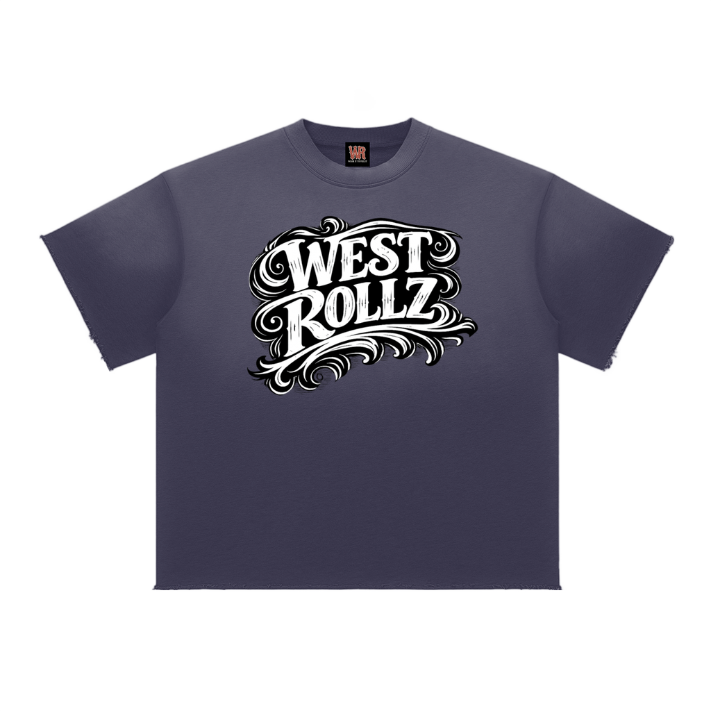 WEST ROLLZ X Sun Fade Raw Edge T-SHIRT