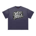 WEST ROLLZ X Sun Fade Raw Edge T-SHIRT
