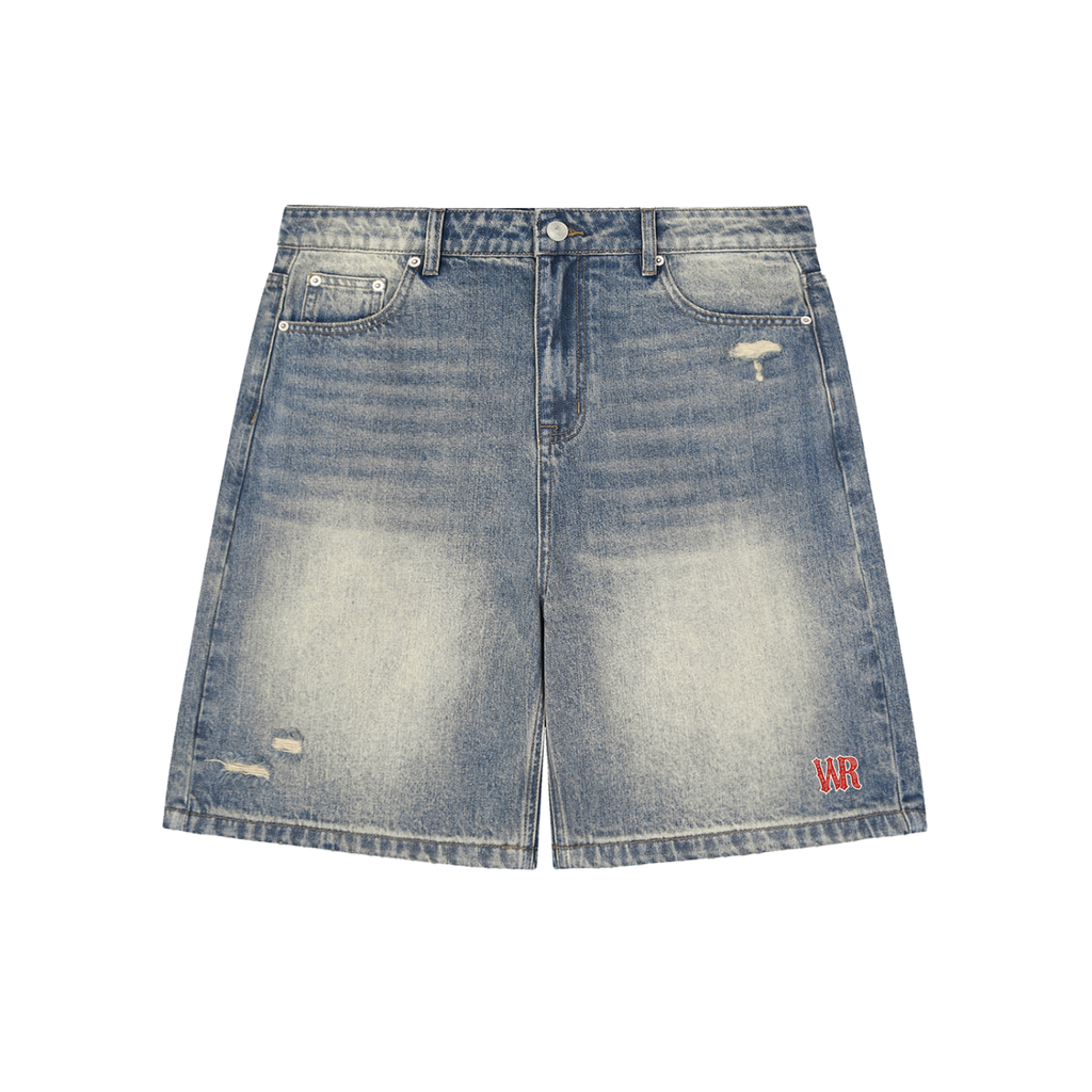 WEST ROLLZ X ROLLZ STRAUSZ X Distressed Baggy X WR DENIM SHORT