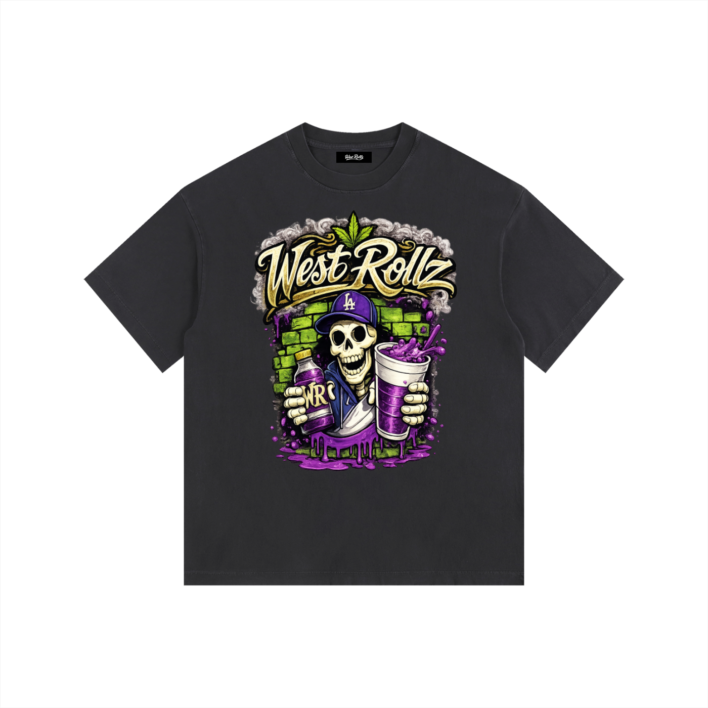 WEST ROLLZ X JAMAIS SANS MON SYRUP & MA DOUBLE CUP T-SHIRT