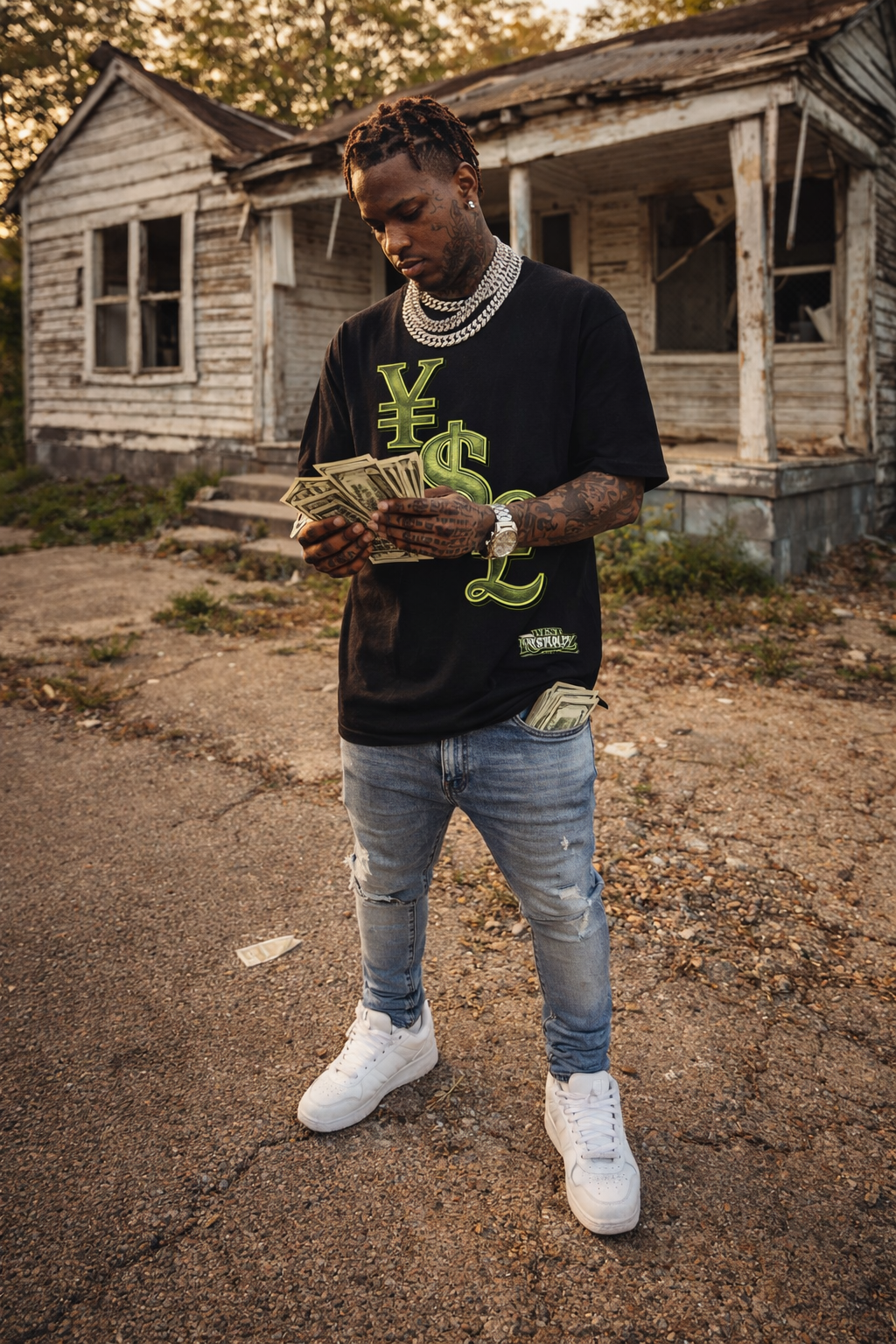 WEST ROLLZ X MONEY MAKER T-SHIRT