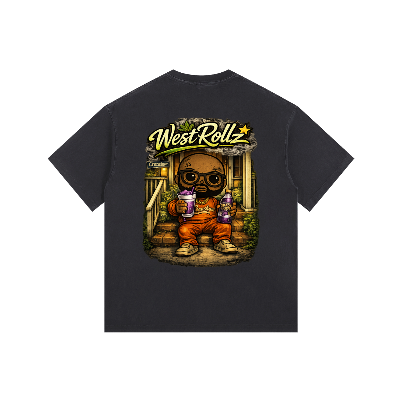 WEST ROLLZ X CBD WEST T-SHIRT