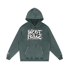 WEST ROLLZ X 10 commandements  Snow Washed Loose Cotton Hoodie
