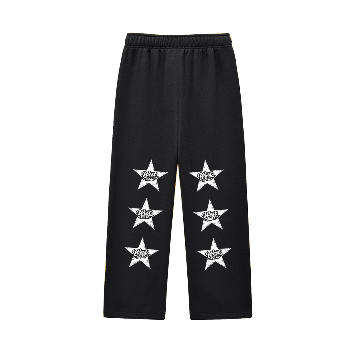 WEST ROLLZ X Contrast-Stitched Fleece Sweatpants