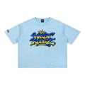 WEST ROLLZ X MÉMORIAL IDOLE X Mineral Wash Boxy Cotton T-Shirt