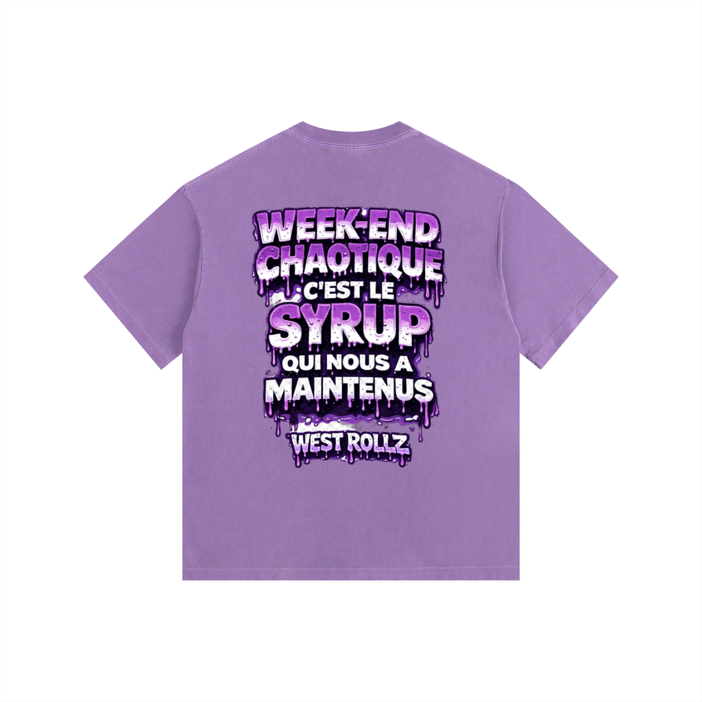 WEST ROLLZ X JAMAIS SANS MON SYRUP & MA DOUBLE CUP T-SHIRT