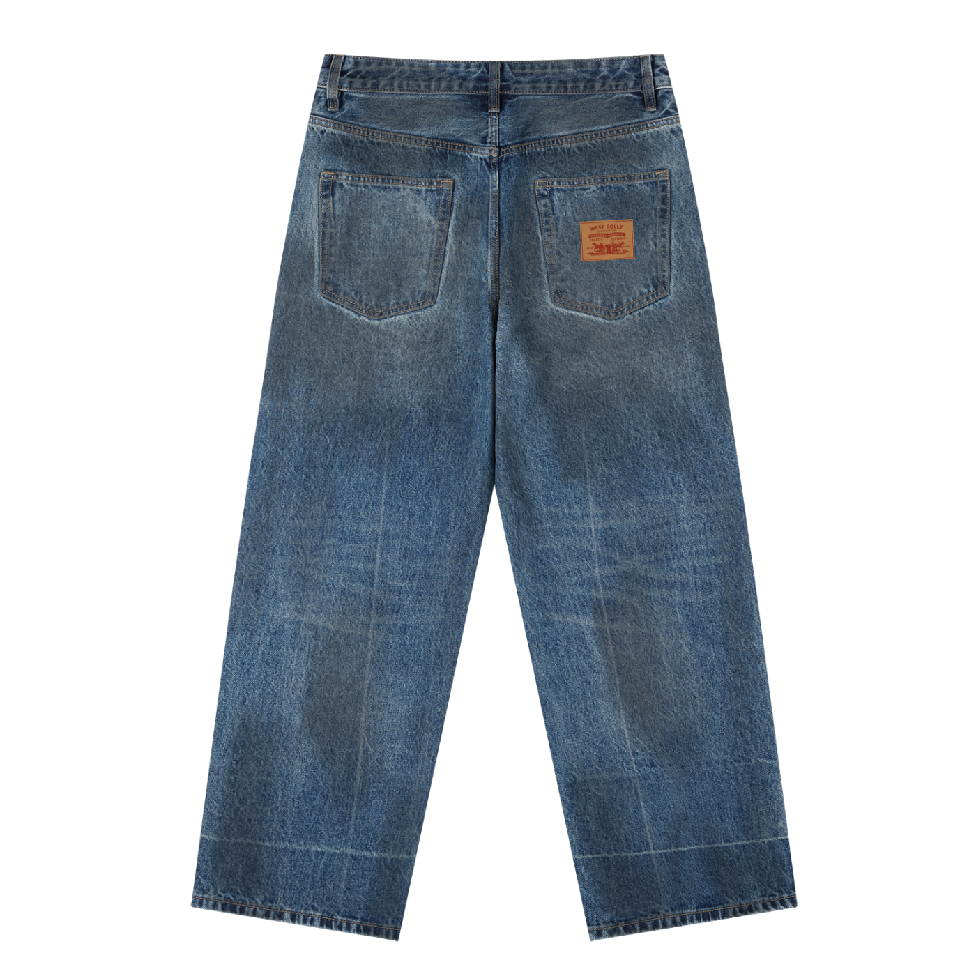 WEST ROLLZ X ROLLZ STRAUSZ X Vintage Wash Baggy X WR DENIM JEANS