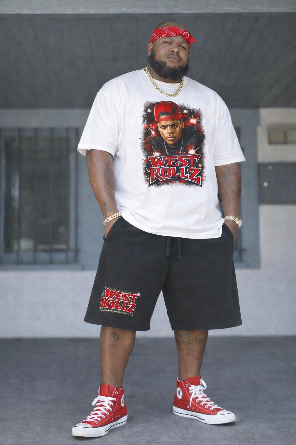 WEST ROLLZ X WEST IN THA HOOD T-SHIRT