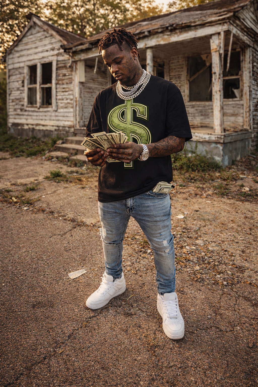 WEST ROLLZ X MONEY MAKER T-SHIRT