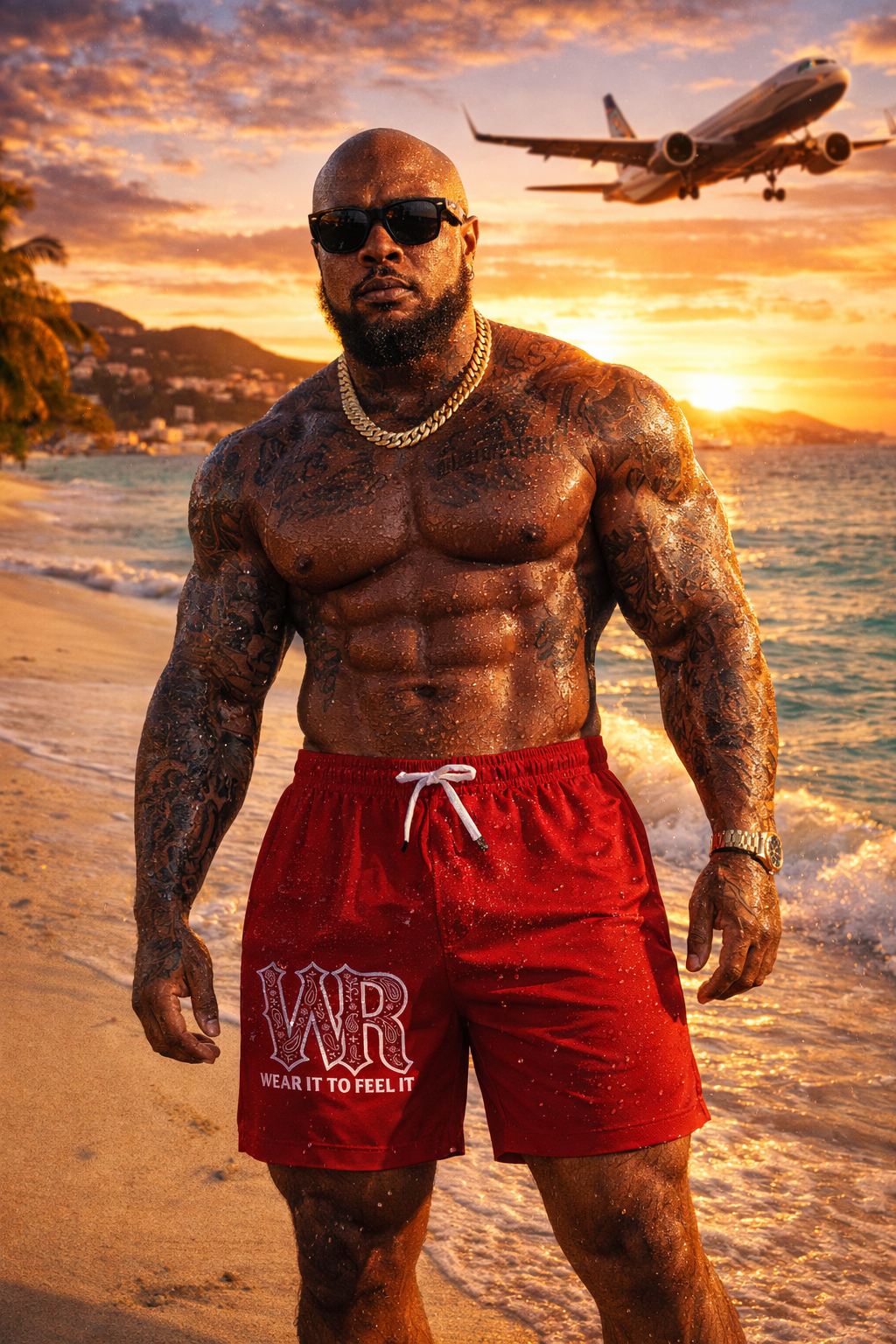 WEST ROLLZ X SHORT DE BAIN HOMME — WEST SPLASH™ — WEST ROLLZ