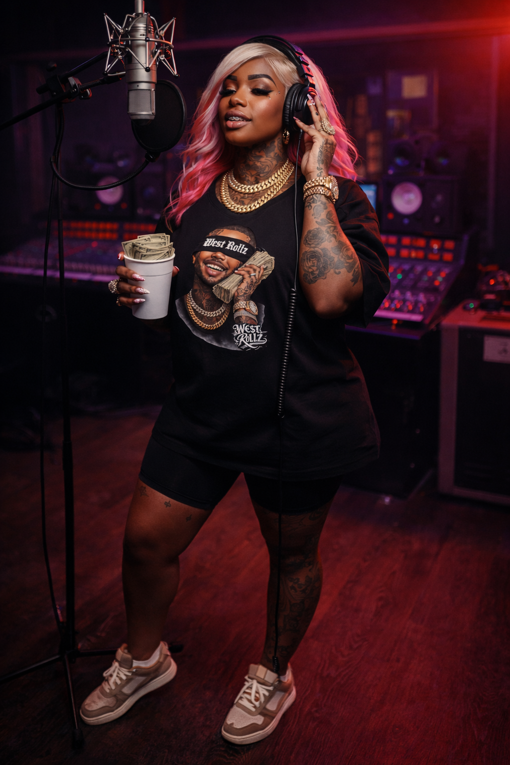 WEST ROLLZ X SORRY! MONEY ON THE LINE T-SHIRT