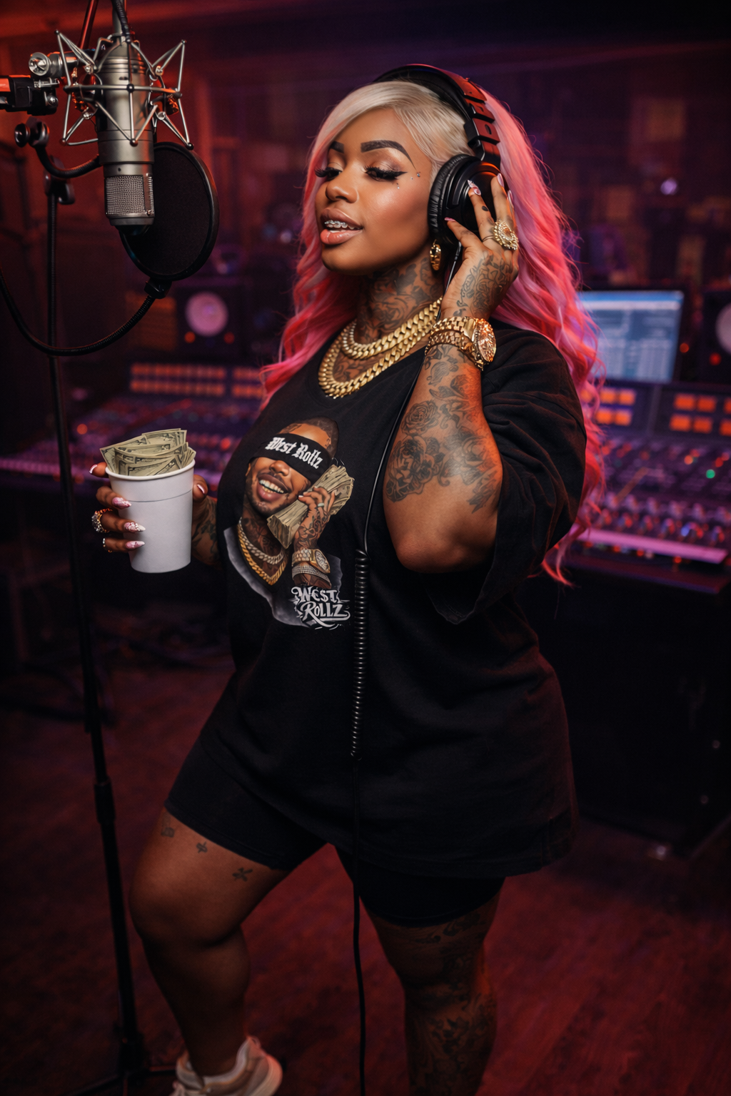WEST ROLLZ X SORRY! MONEY ON THE LINE T-SHIRT