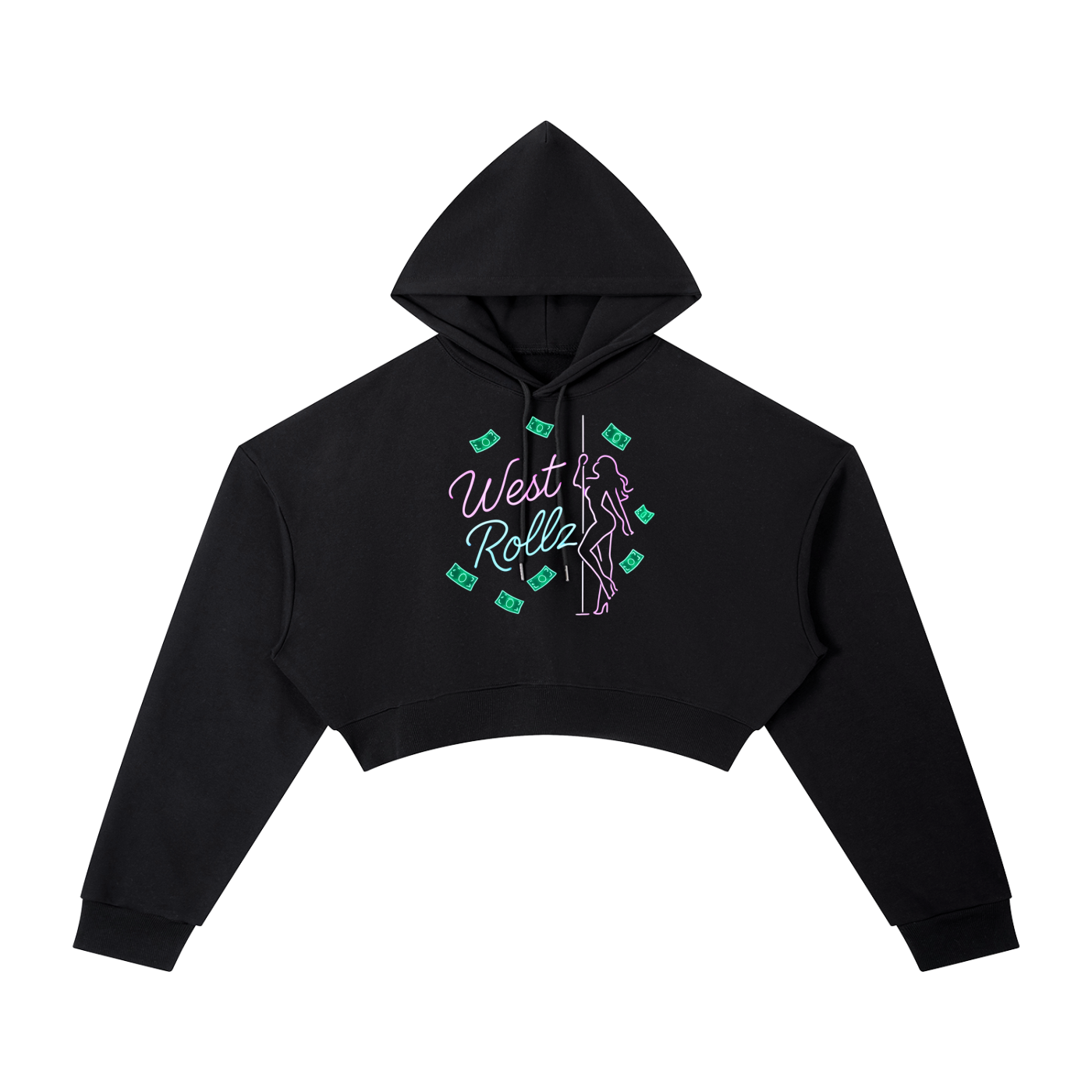 WEST ROLLZ X P-VALLEYS WOMEN CROP HOODIE