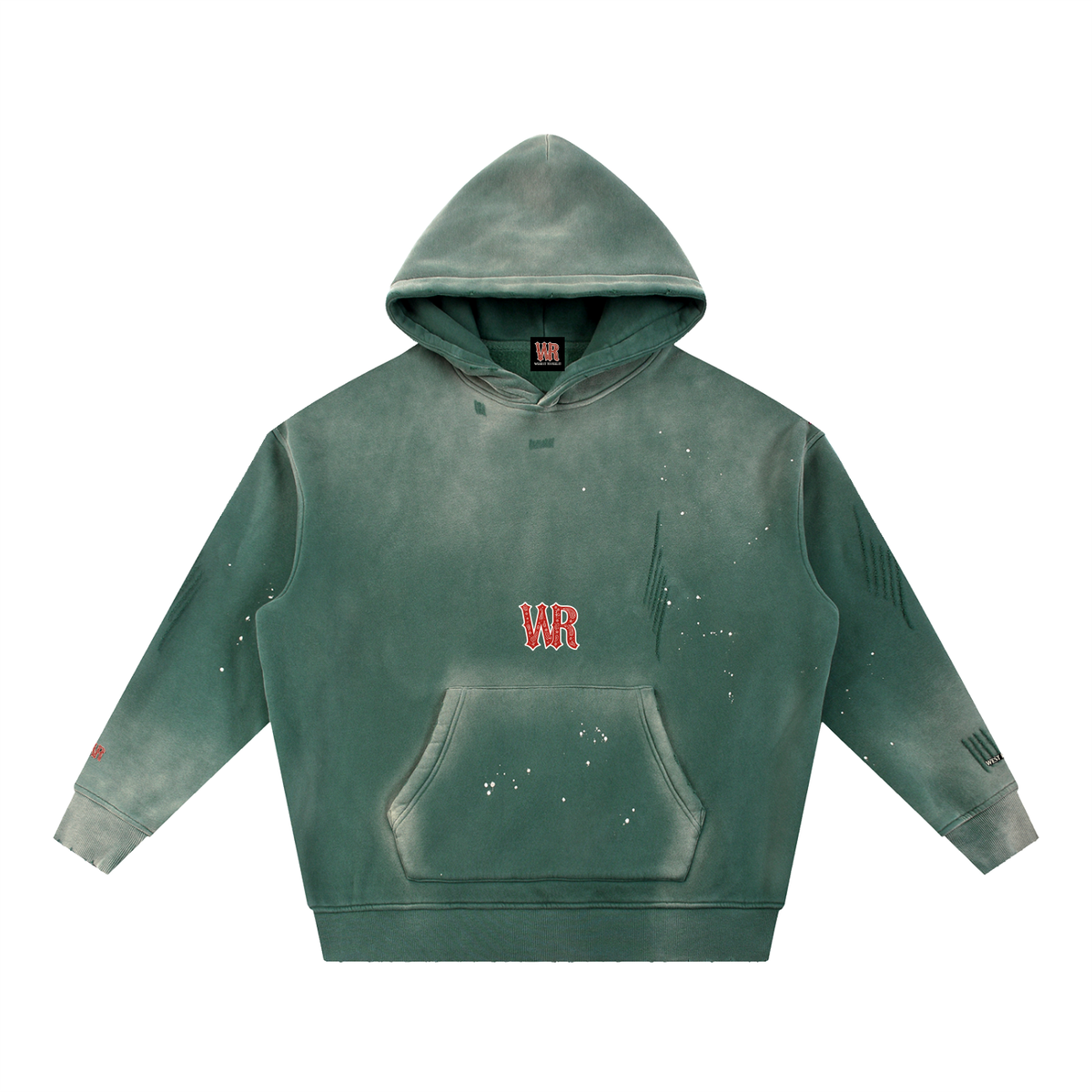 WEST ROLLZ X L’ORIGINAL WR X Vintage Washed Frayed Fleece Hoodie