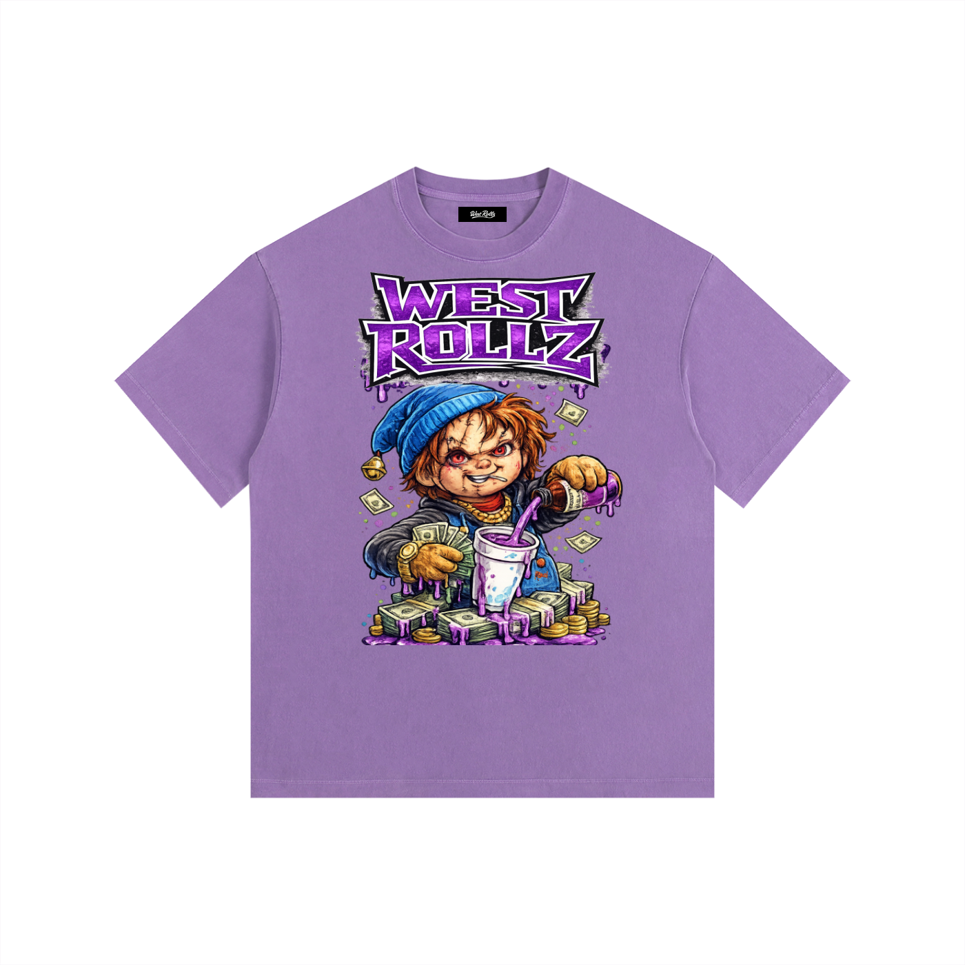 WEST ROLLZ X JAMAIS SANS MON SYRUP & MA DOUBLE CUP T-SHIRT