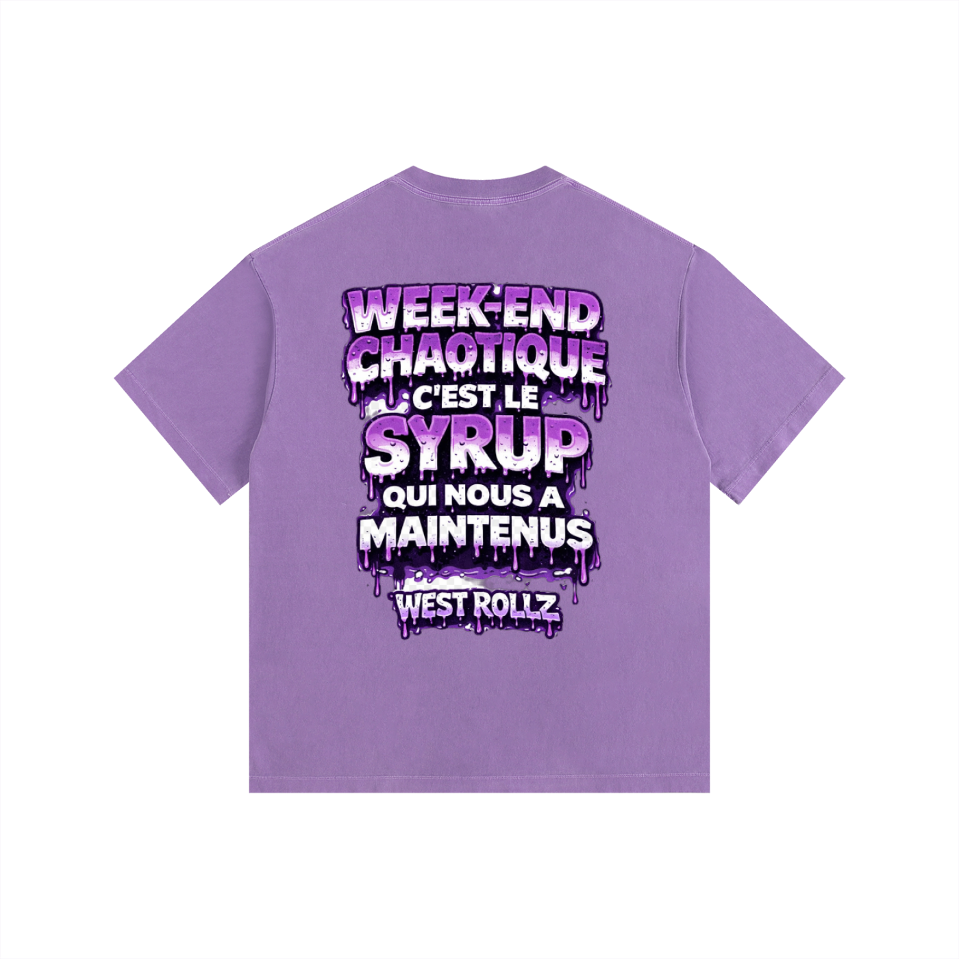 WEST ROLLZ X JAMAIS SANS MON SYRUP & MA DOUBLE CUP T-SHIRT